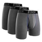 Swing Shift Boxer Brief 3 Pack Boxset - Grey/Grey/Grey