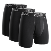 Swing Shift Boxer Brief 3 Pack Boxset - Black/Black/Black