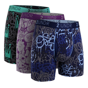 Swing Shift Boxer Brief 3 Pack Boxset - Crowns-Skulls-Drips
