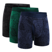 Swing Shift 6" Boxer Brief - 3 Pack Boxset - C Blue/C Black/C Green