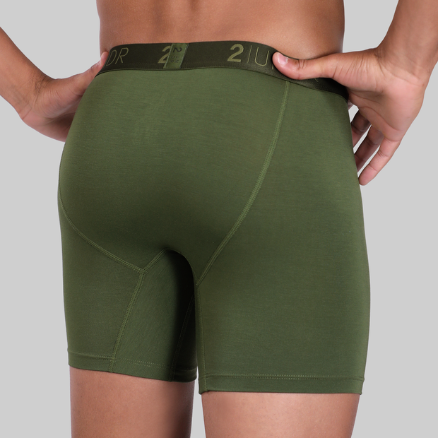 Swing Shift 6" Boxer Brief - Army Green
