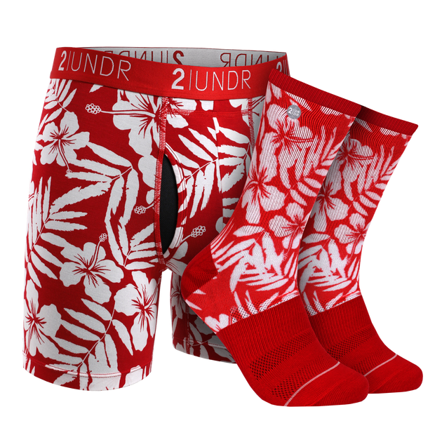 Swing Shift Boxer Brief - Groove Sock Pack - Aloha