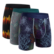 Swing Eco Shift Boxer Brief Print 3 Pack - Fir-Tortugas-Undrsea