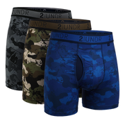 Sport Shift 6" Boxer Brief - 3 Pack Boxset - Army/Blackout/Nightout