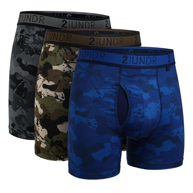 Sport Shift 6" Boxer Brief - 3 Pack Boxset - Army/Blackout/Nightout