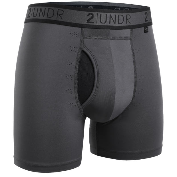 Sport Shift 6" Boxer Brief - 3 Pack Boxset - Stealth/Charcoal/Azul