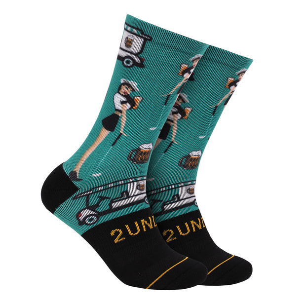 Flex Printed Crew Sock - Cart Girl