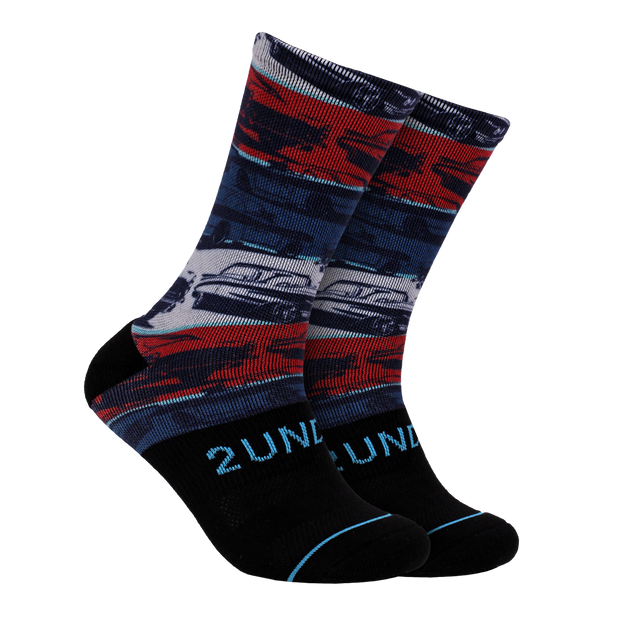 Flex Printed Crew Sock - Race Pace