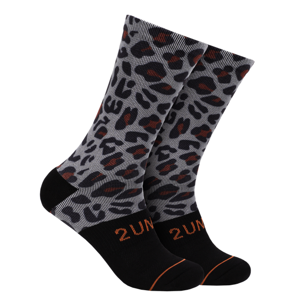 Flex Printed Crew Sock - Leopard