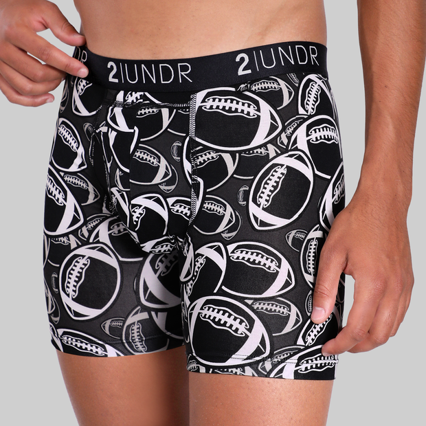 Swing Shift 6" Boxer Brief - Grid Iron