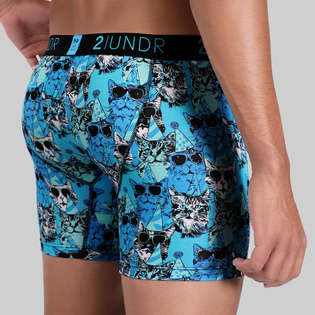 Swing Shift 6" Boxer Brief - Kitty Corner