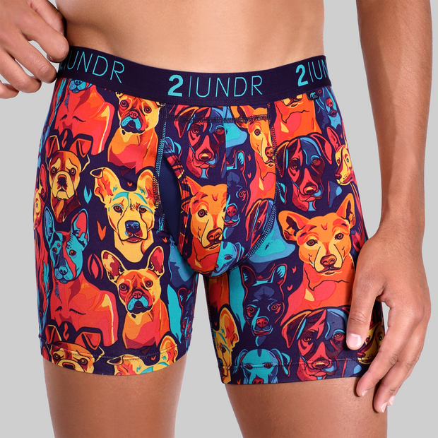 Swing Shift 6" Boxer Brief - Mans Best Friend