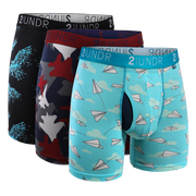Swing Shift Boxer Brief 3 Pack Boxset  - Astro Eagles - Top Gun - Office Jets