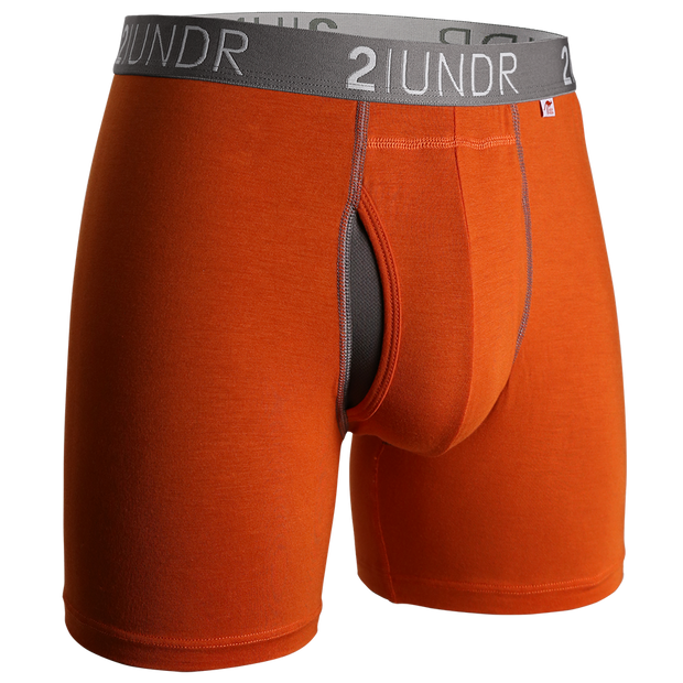 Swing Shift Boxer Brief - Orange/Grey