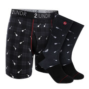 Swing Shift Boxer Brief - Groove Sock Pack - Rockin Plaid