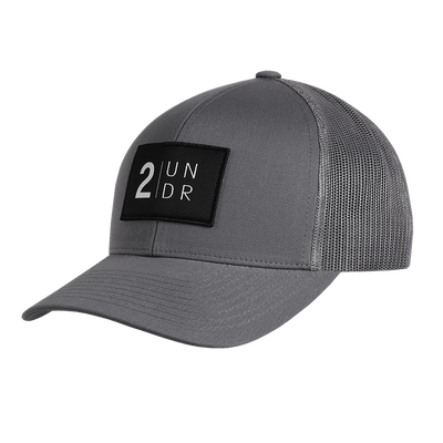 Snap Back Mesh Solid Hat - Grey
