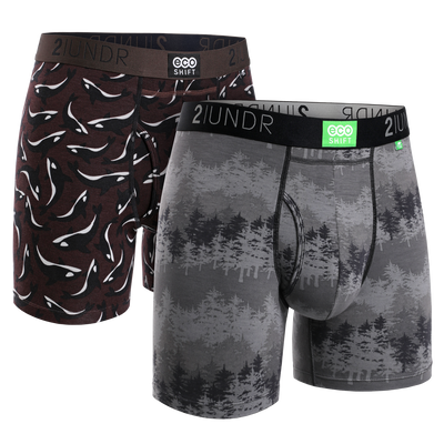 Eco Shift Boxer Brief 2 Pack - Forest - Pods