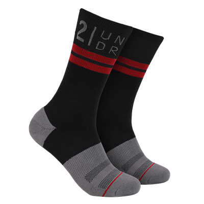 Sport Crew Sock - Black/Grey
